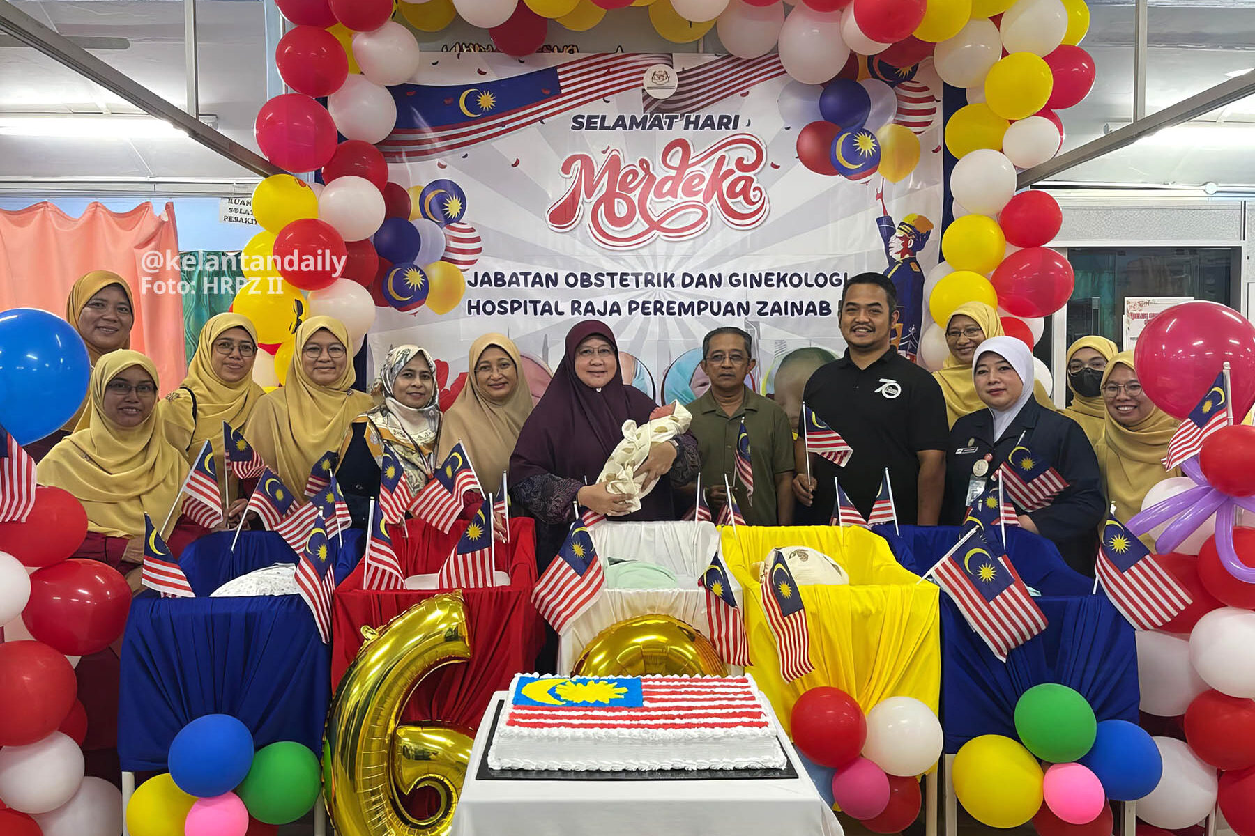 Bayi merdeka Hospital Raja Perempuan Zainab II Kota Bharu