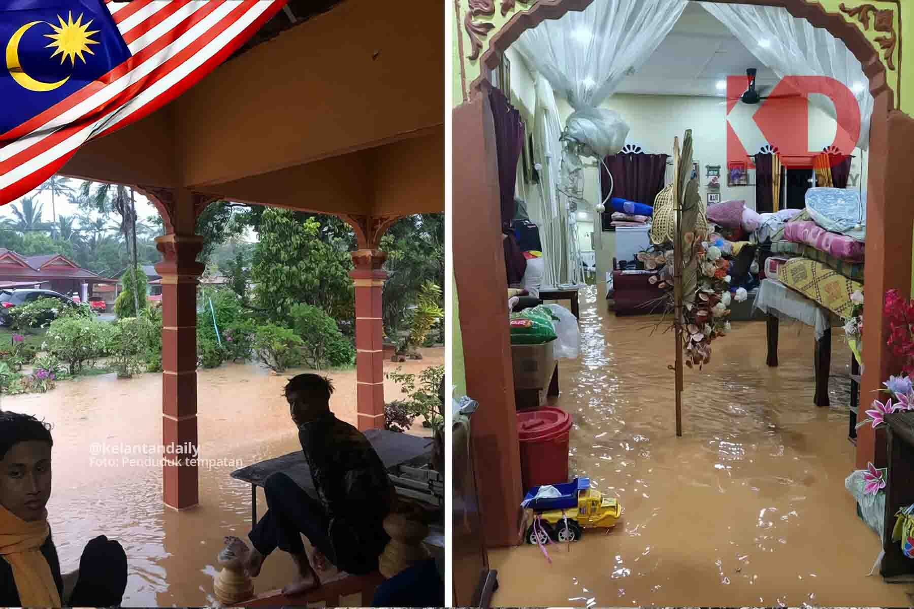 Banjir di Chiku 1 dan 2 Gua Musang