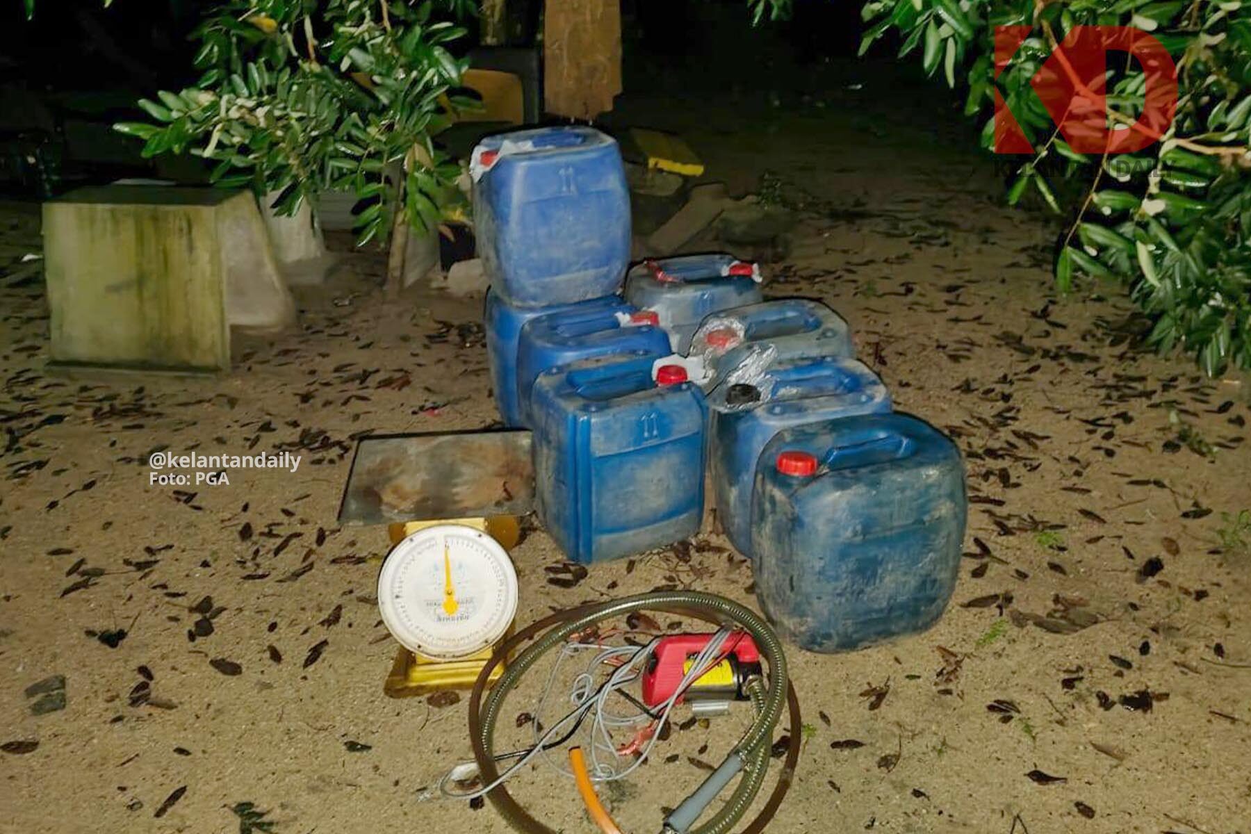 PGA temui 30 tong minyak cuba diseludup ke Thailand