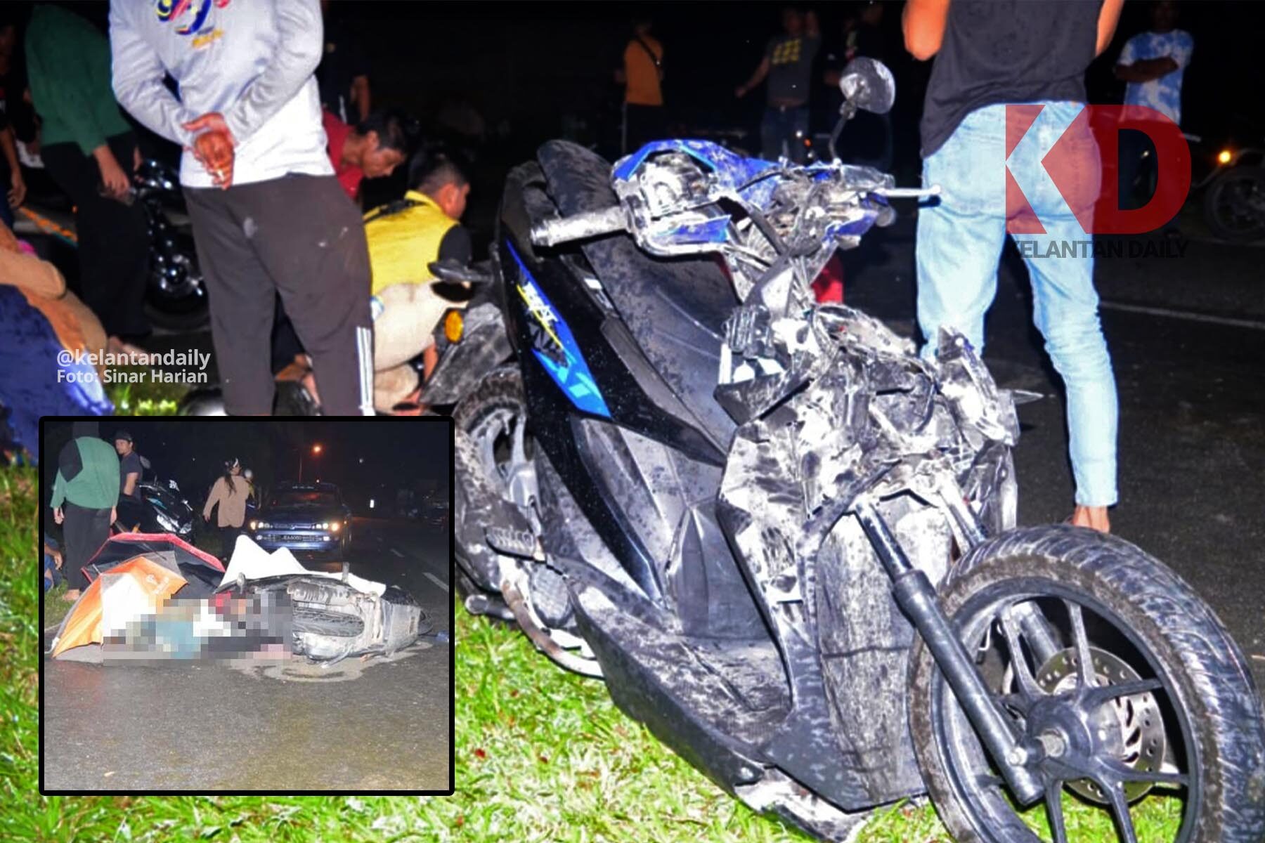 Honda Beat kemalangan