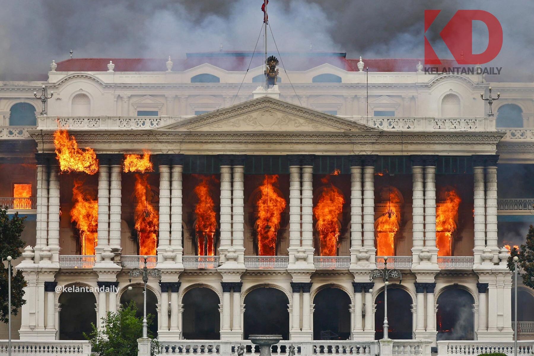 Protes Gen Z Nepal Bangunan Parlimen Dibakar Rakyat Nepal