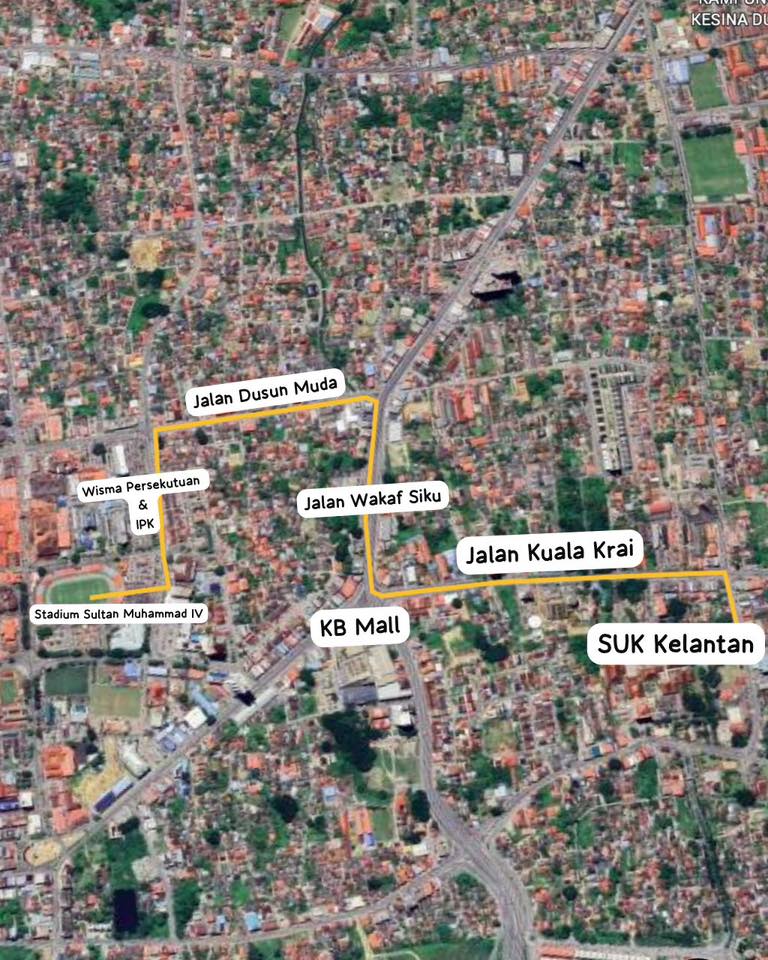 laluan kereta berhias sempena hari keputeraan sultan kelantan