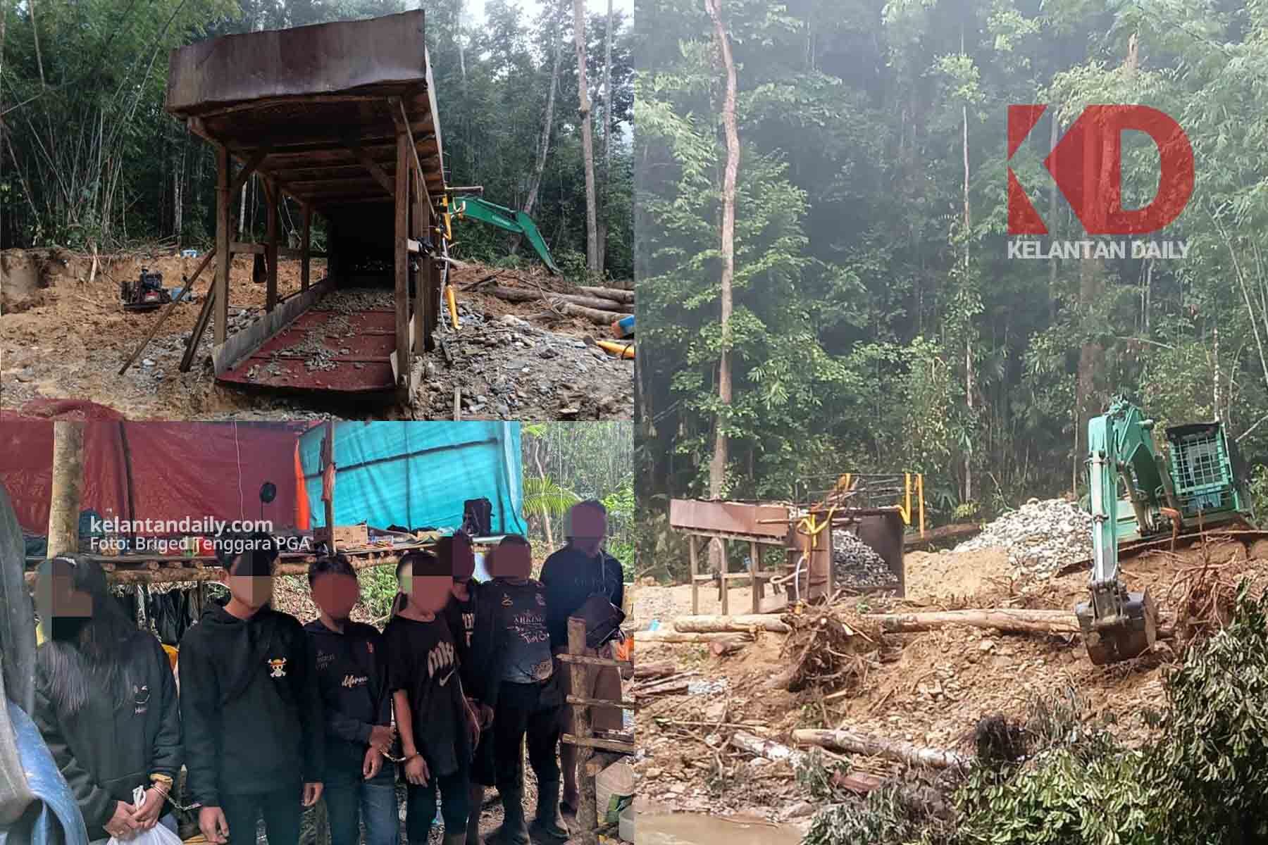 lombong emas haram gua musang kelantan