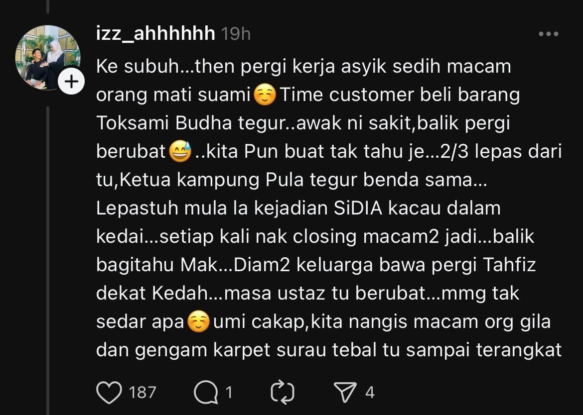 diganggu makhluk halus