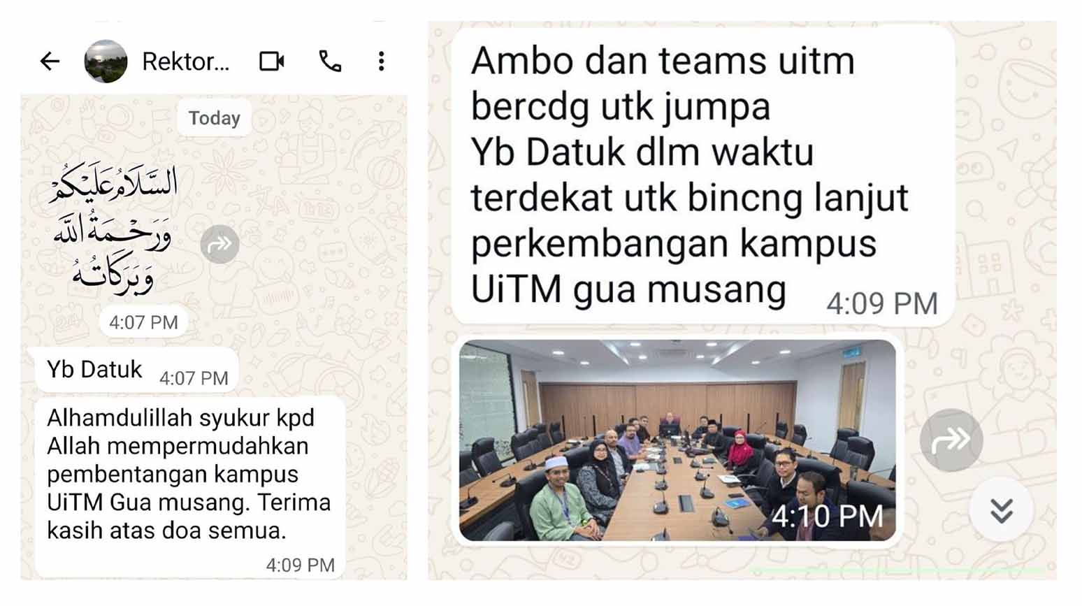 tangkap layar Adun Galas