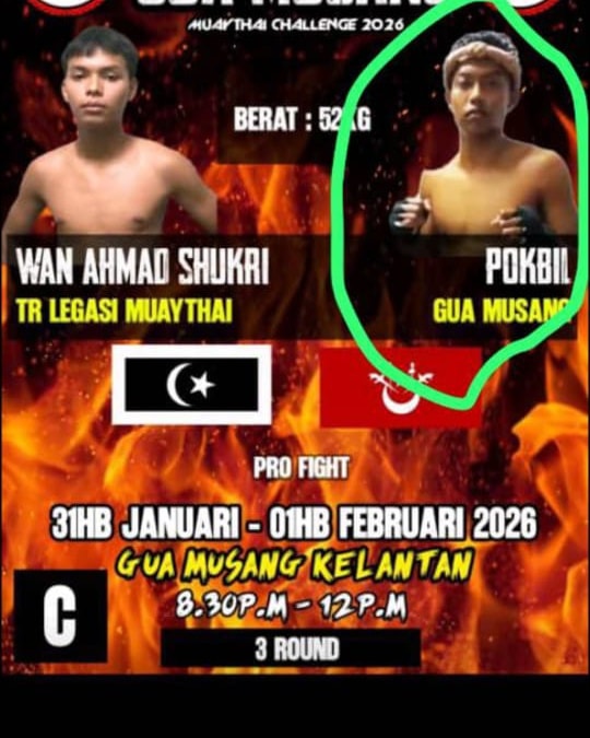 Petinju Muay Thai Pokbil Anak Tiong Meninggal dunia