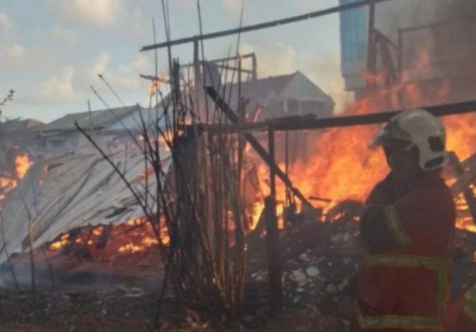 kebakaran berhampiran hotel pacific