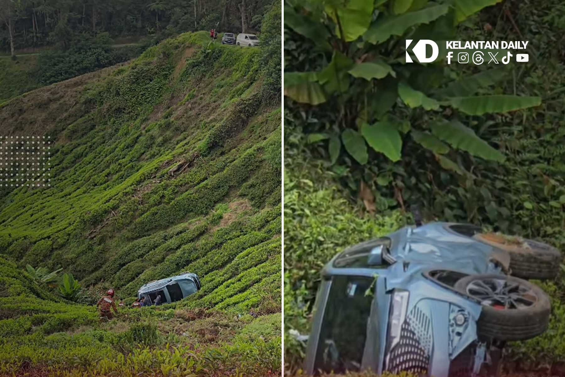 SUV Terbabas Jatuh Gaung Sedalam 200 Kaki Di Cameron Highlands