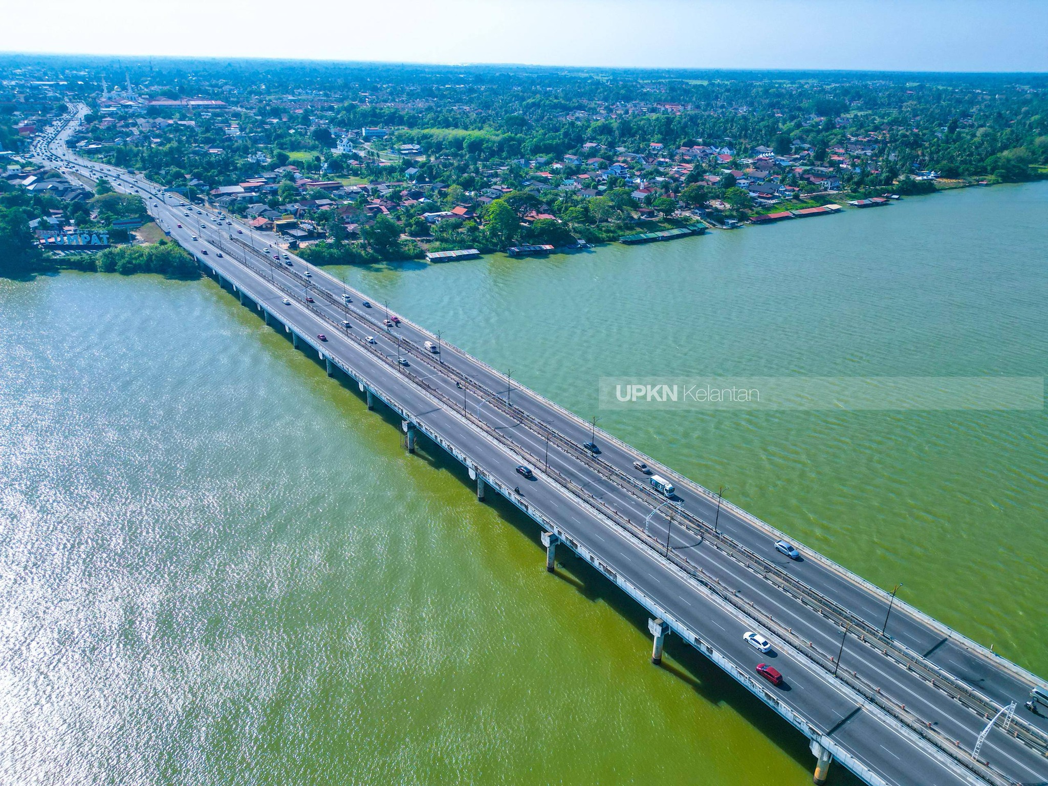 sungai kelantan kehijauan