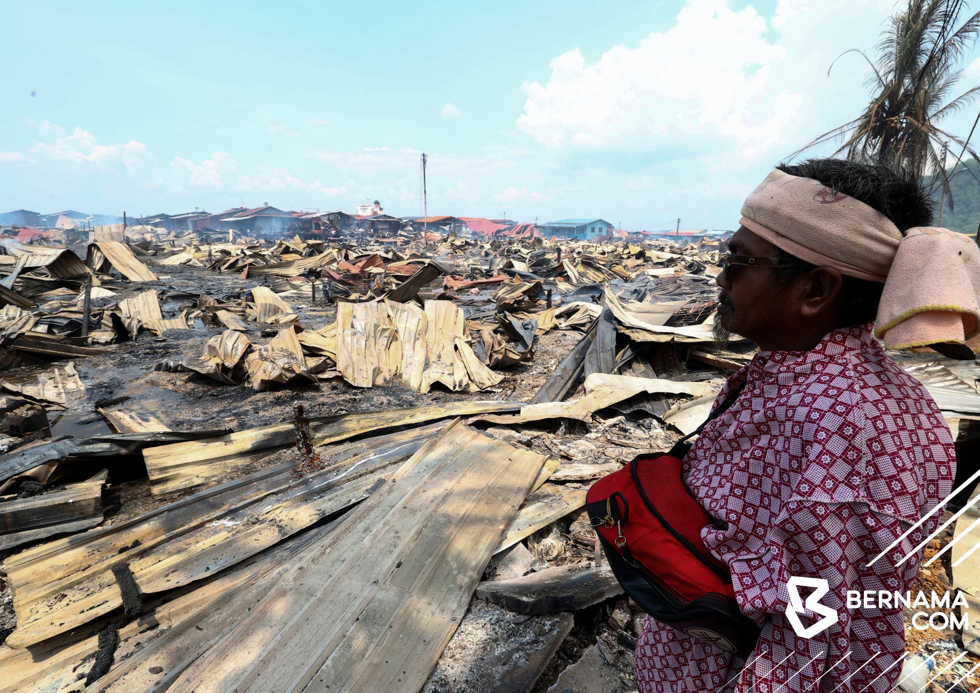 kebakaran rumah air sabah