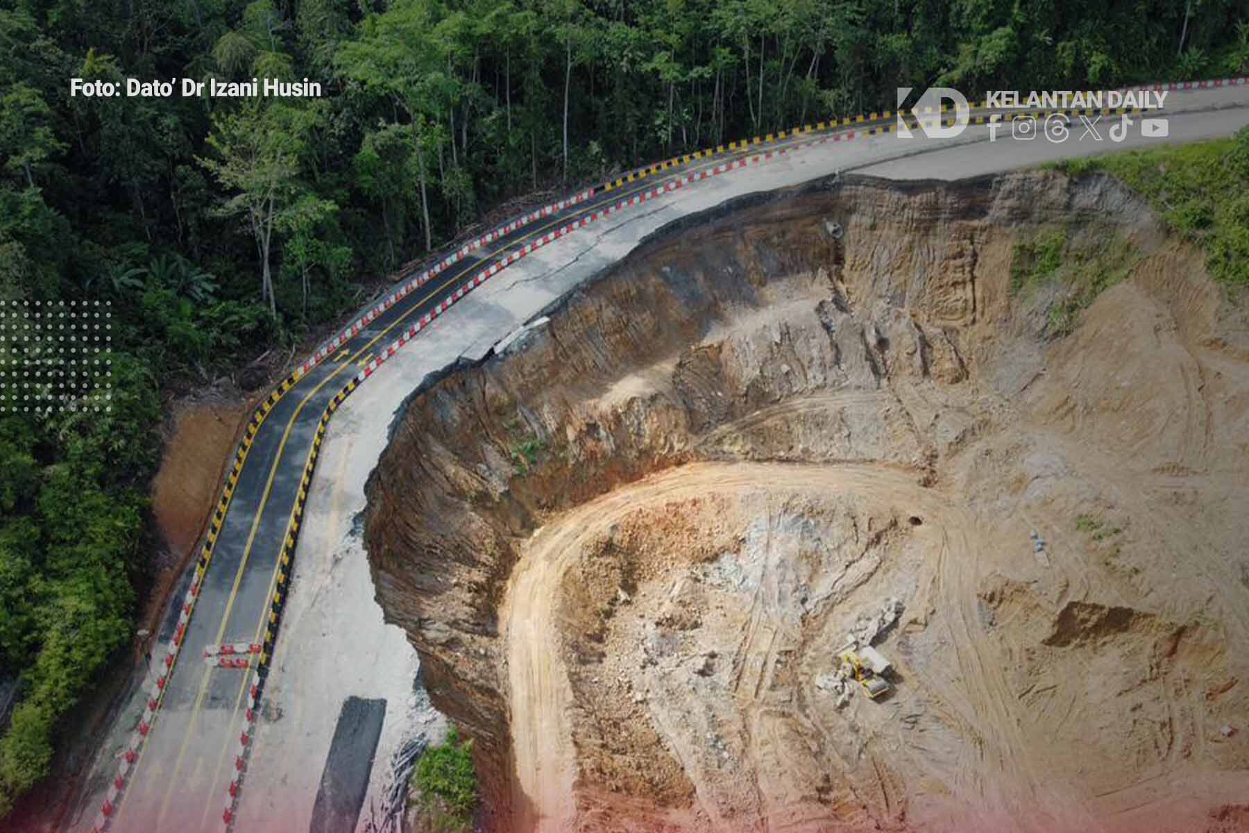 Laluan Jalan Lojing – Gua Musang Kini Dibuka Semula Kepada Semua Kenderaan