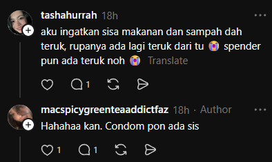 ingatkan sisa makanan sahaja