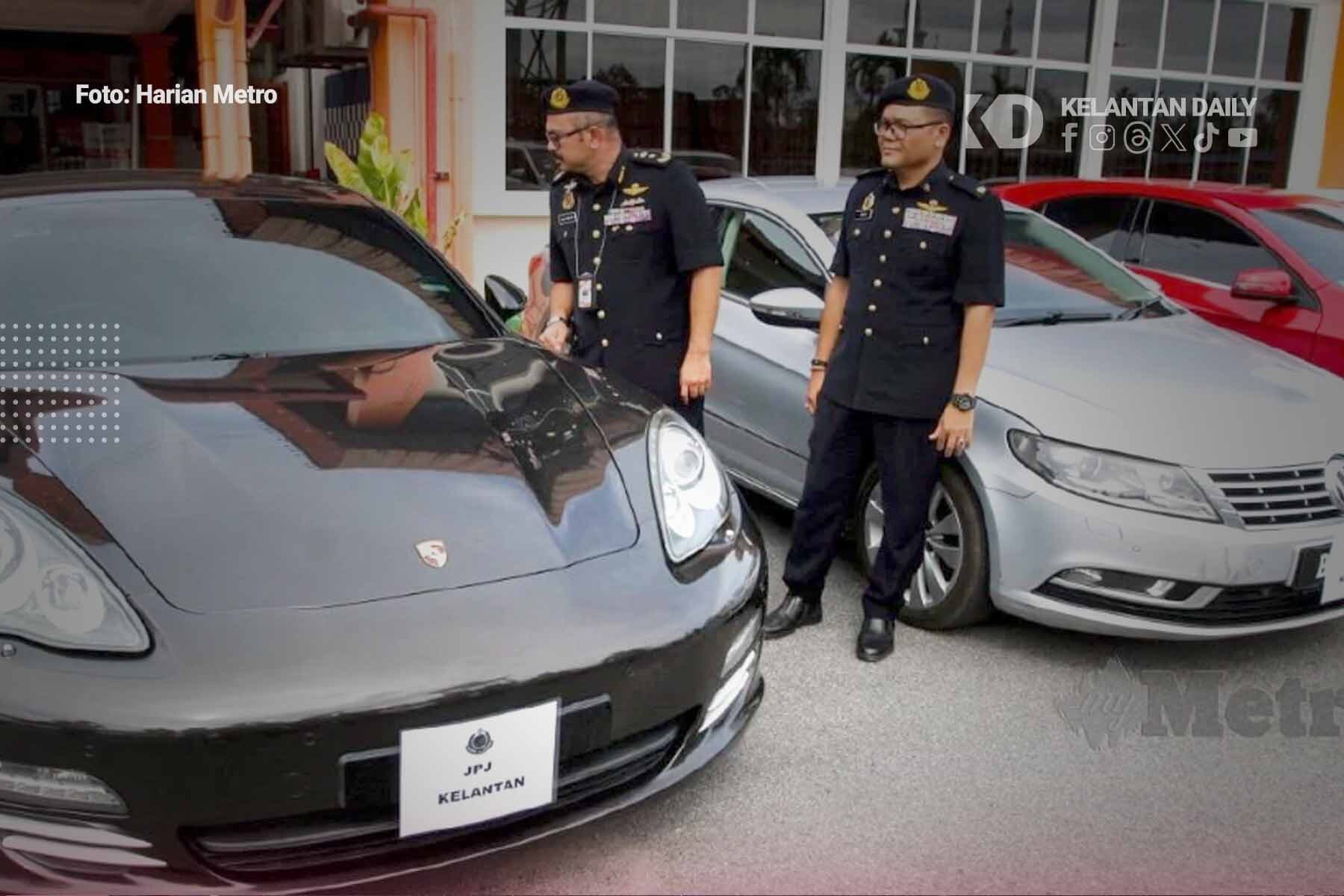 jpj kelantan sita kereta mewah kd