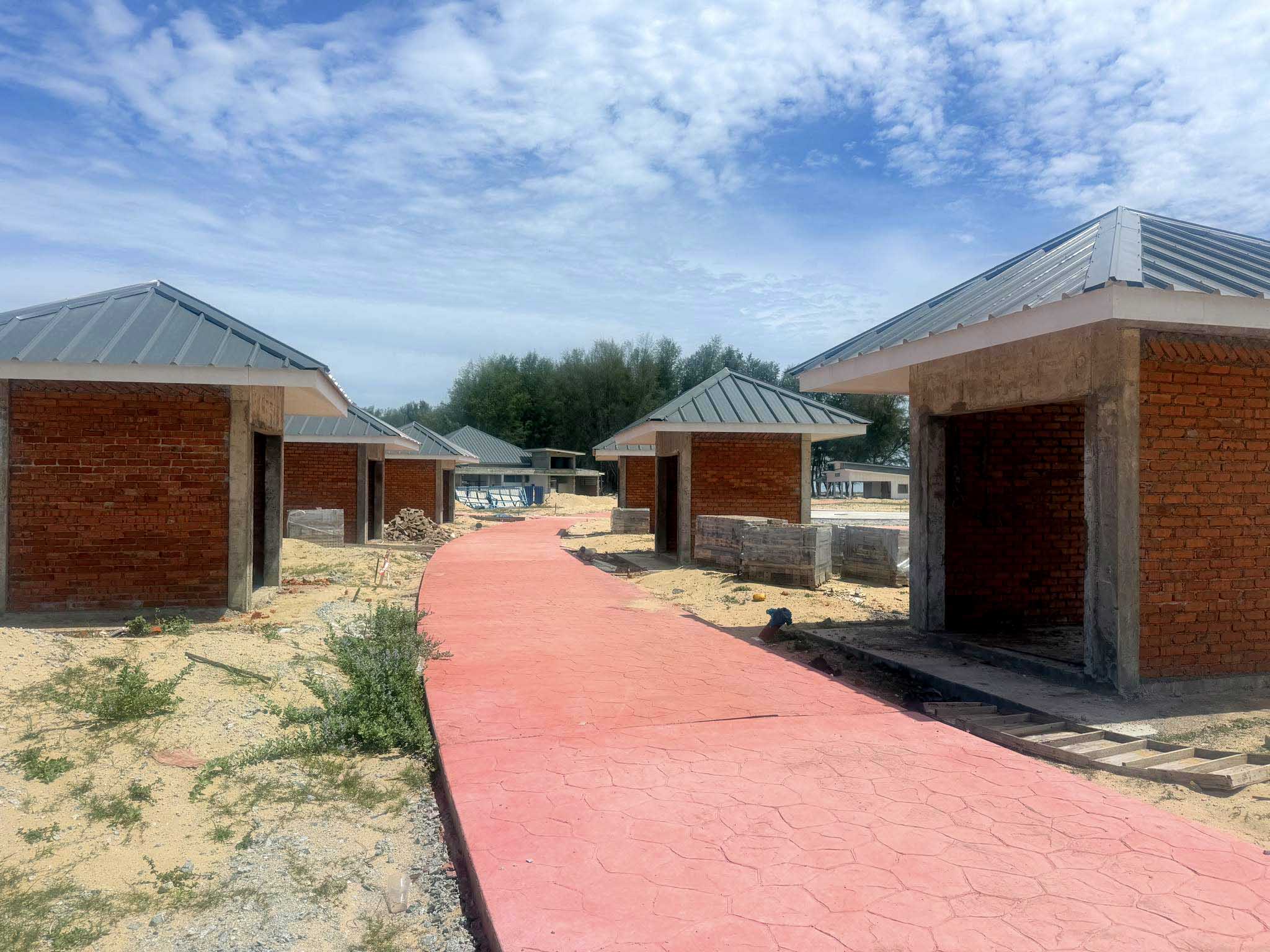 kiosk dalam pembinaan pantai geting tumpat mei 2026