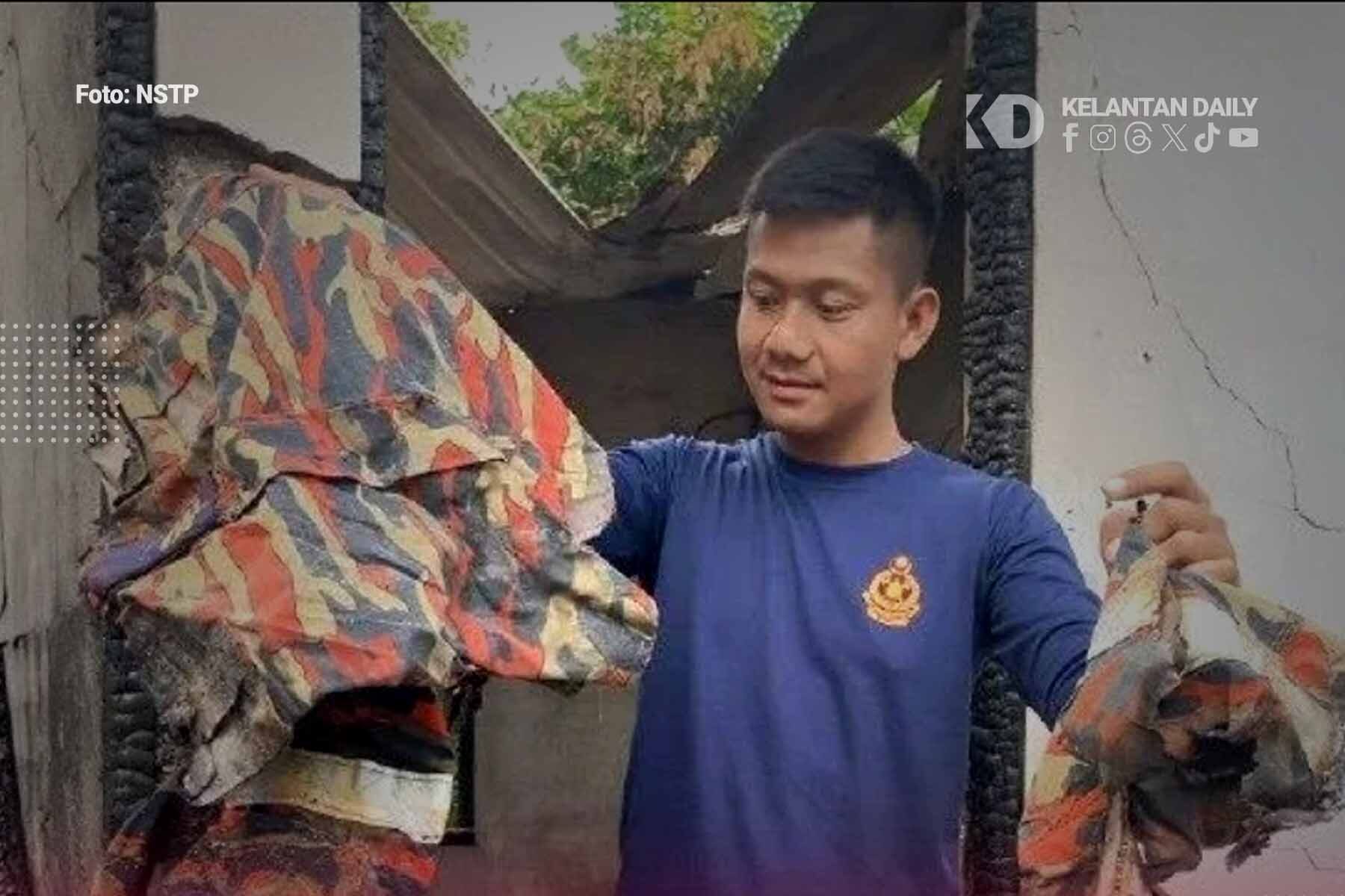 rumah bomba terbakar melor kota bharu