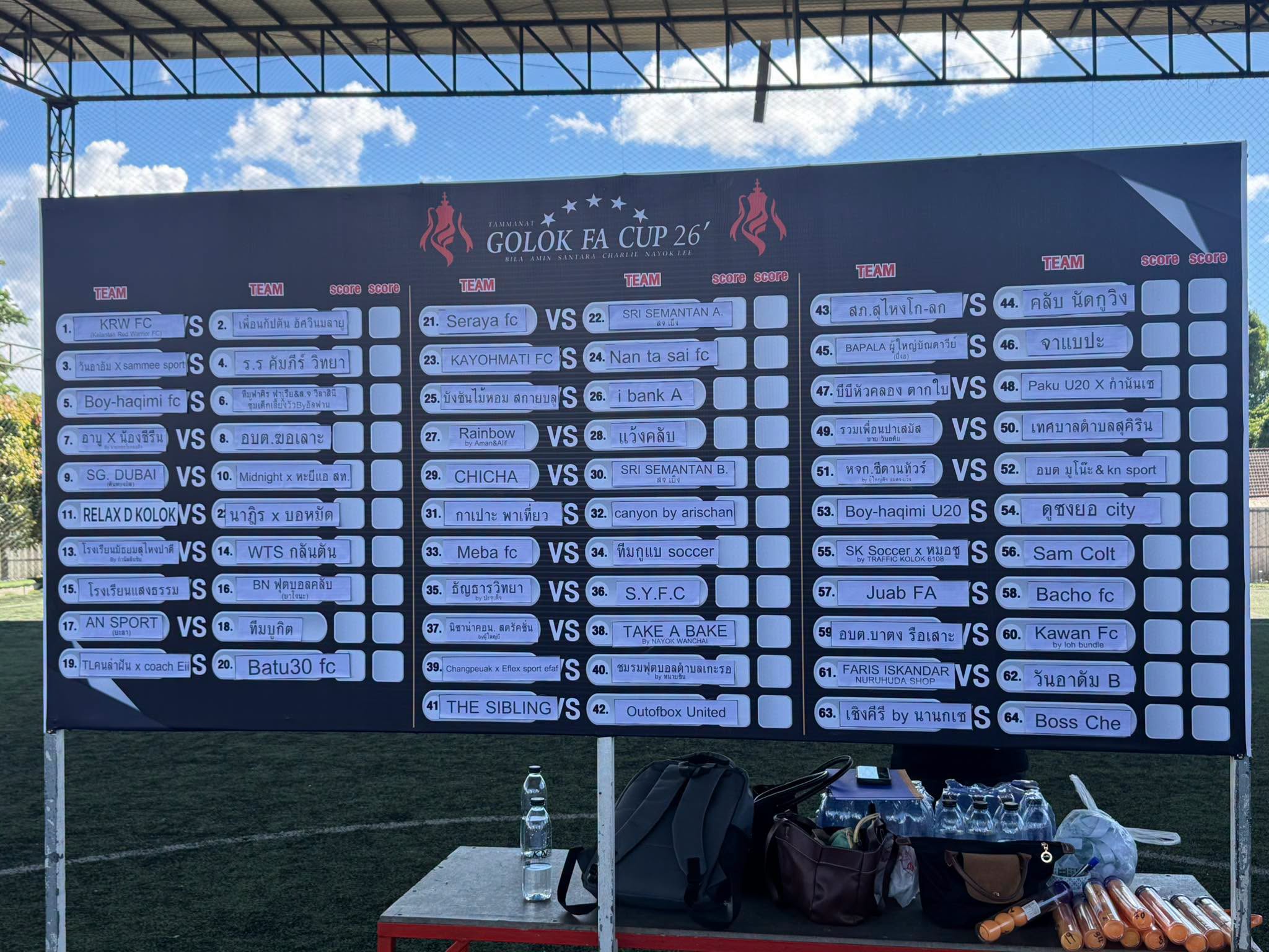 jadual perlawanan Tammanat Piala FA Golok 2026