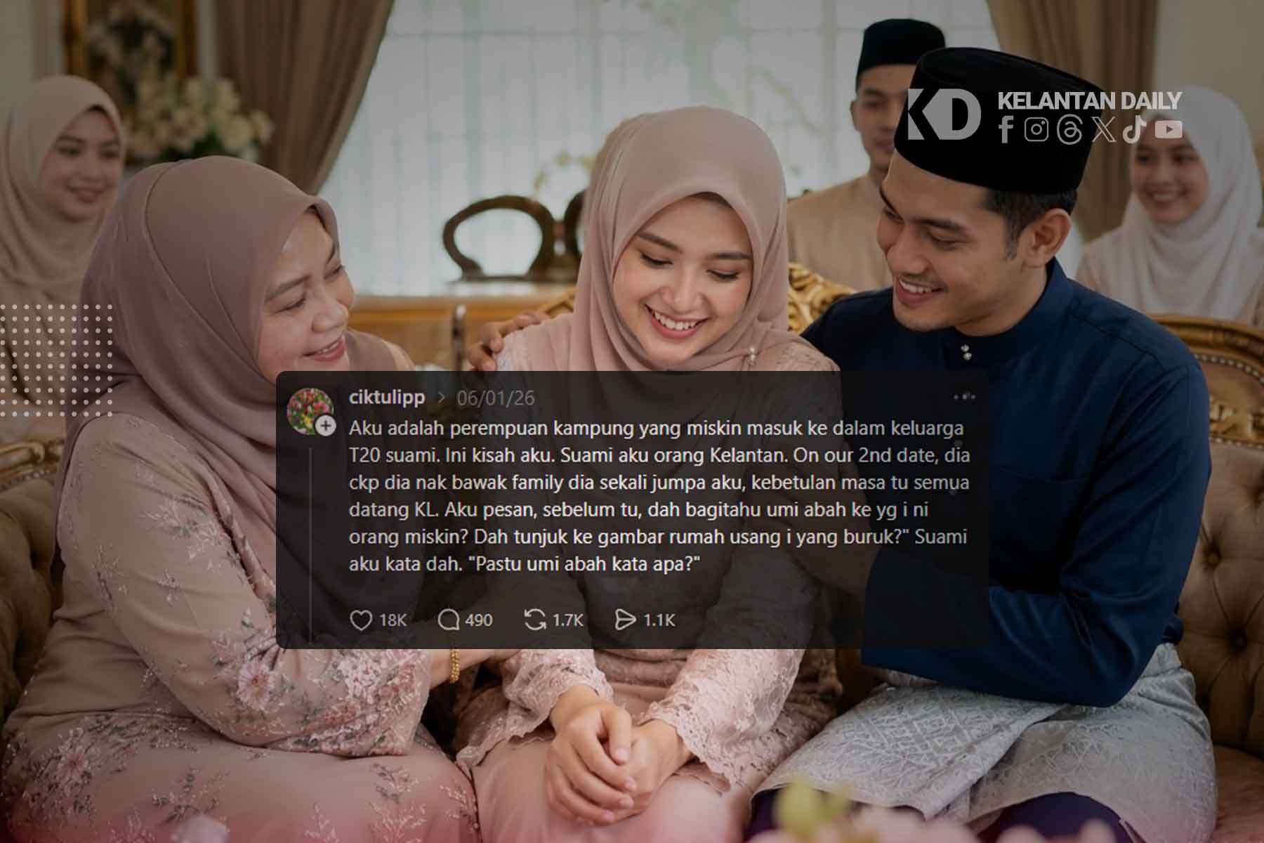 Dapat Mertua T20 Dari Kelantan, Wanita Kongsi Kisah Sebelum Dan Selepas Kahwin