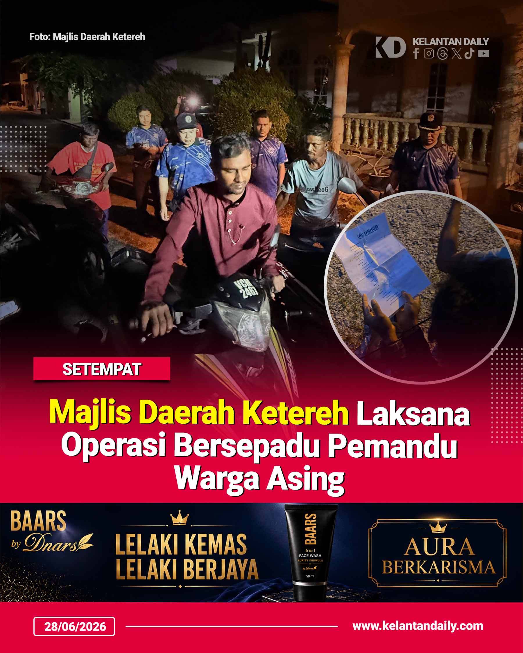 Majlis Daerah Ketereh Laksana Operasi Bersepadu Pemandu Warga Asing