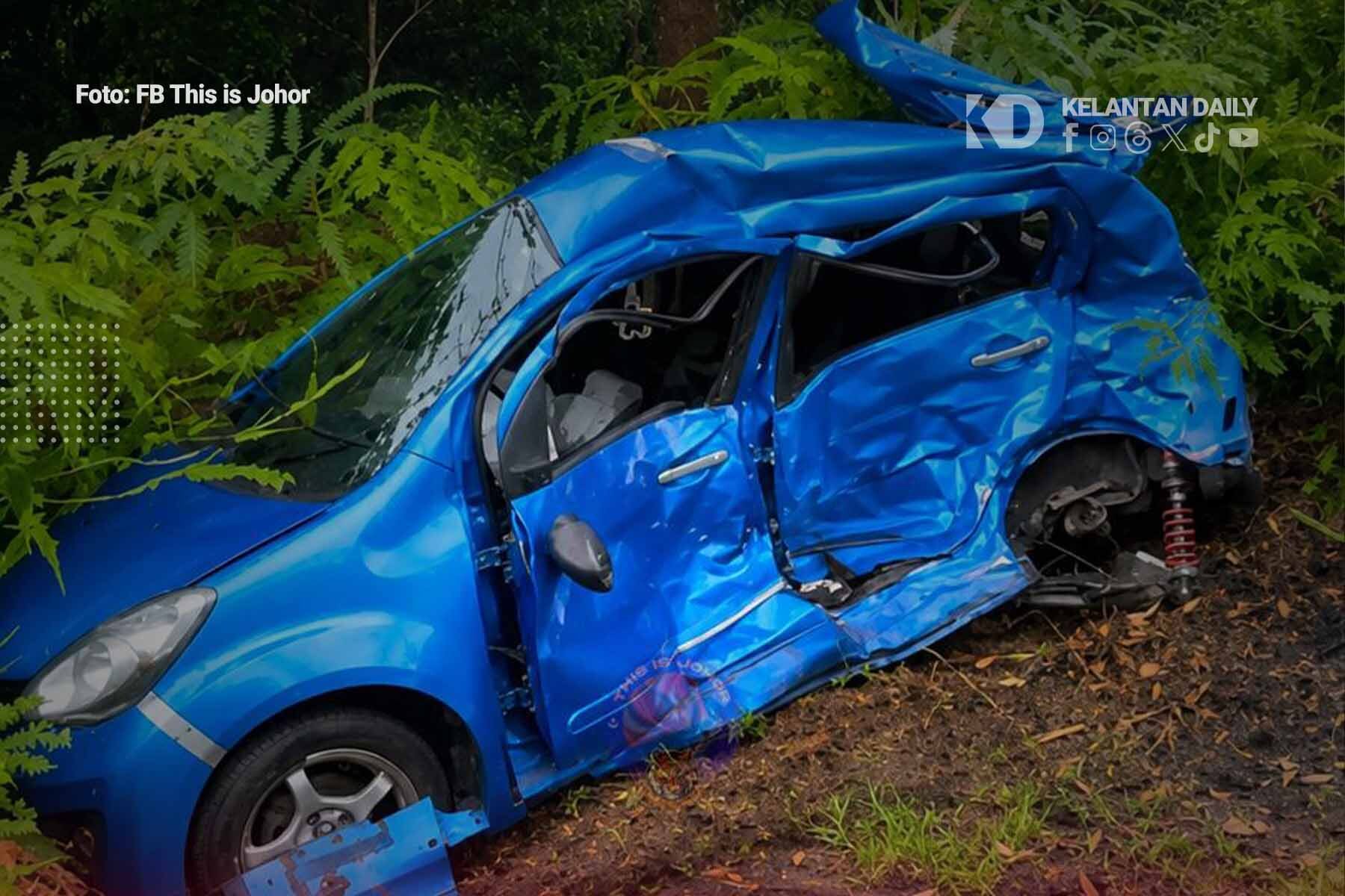 Suami Isteri Maut Dalam Nahas Tiga Kenderaan Selepas Beraya Di Kelantan