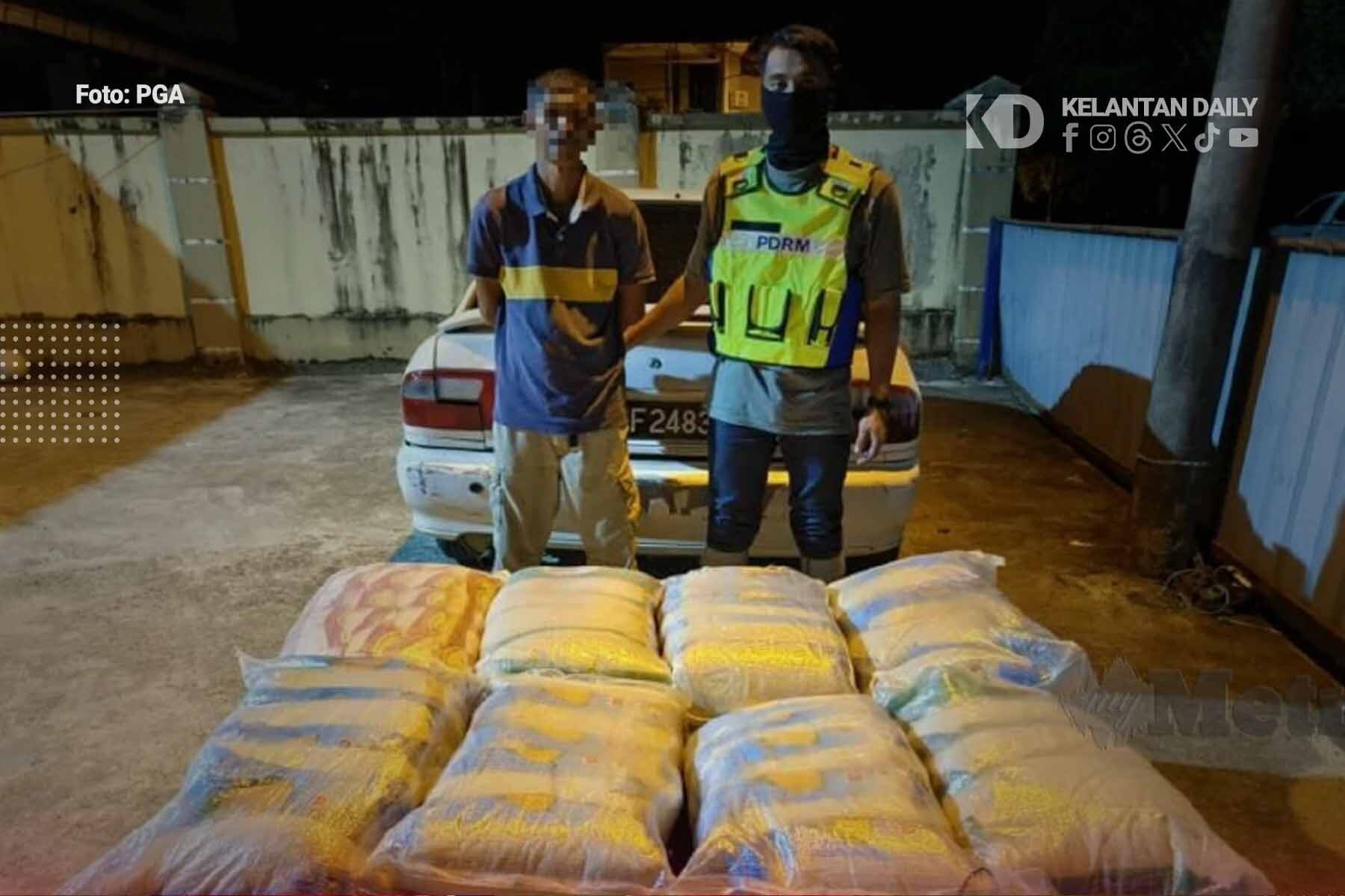Warga Emas Ditahan Bawa 800kg Beras Seludup Dari Thailand Di Tanah Merah