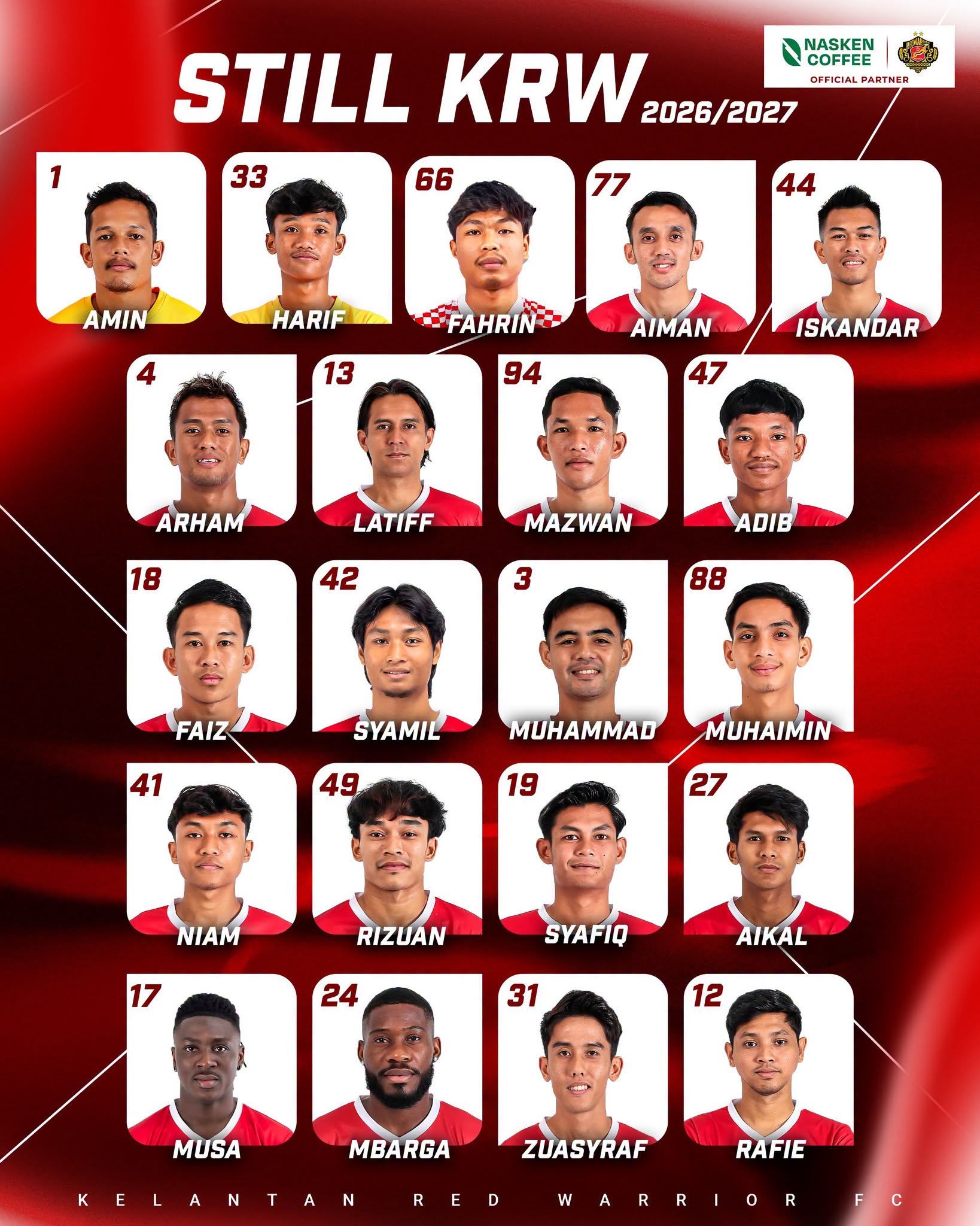 pemain kelantan red warrior