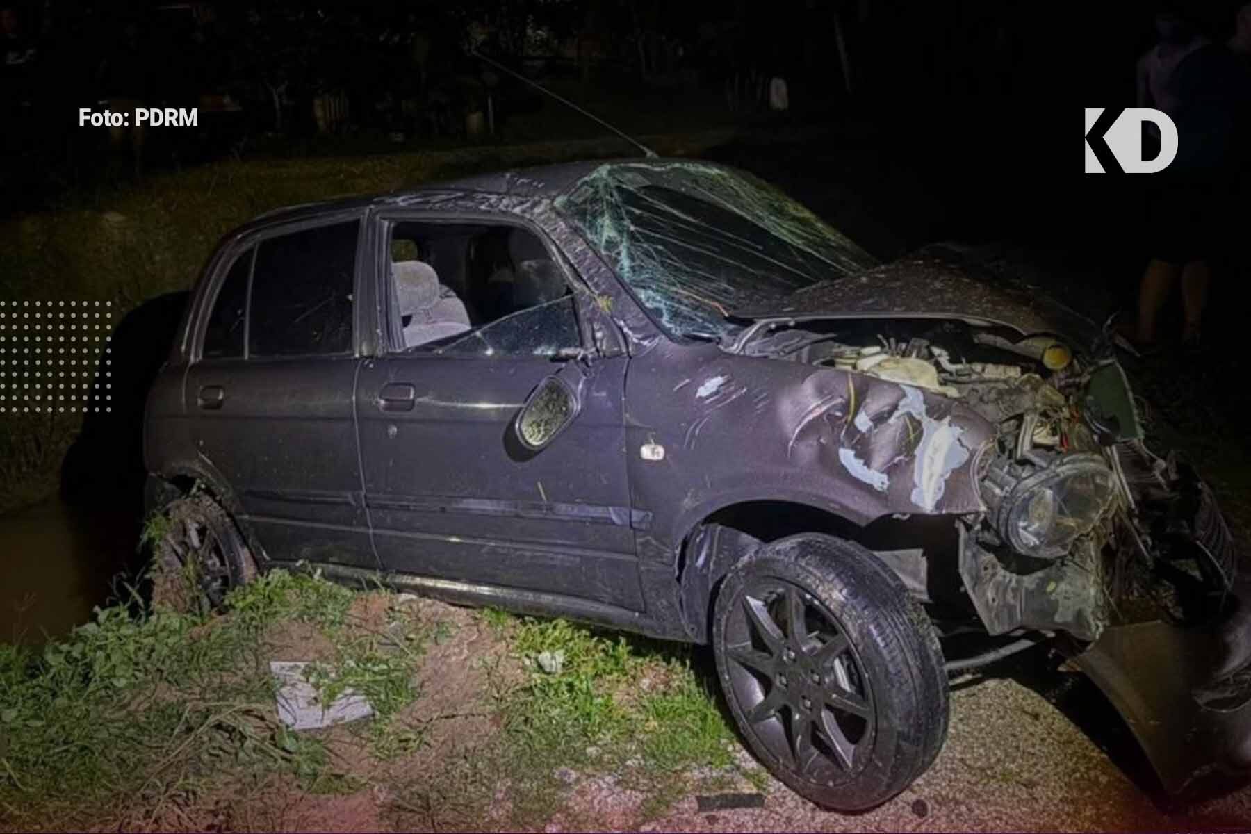 Anggota Polis Maut Selepas Kereta Dipandu Hilang Kawalan di Pasir Puteh