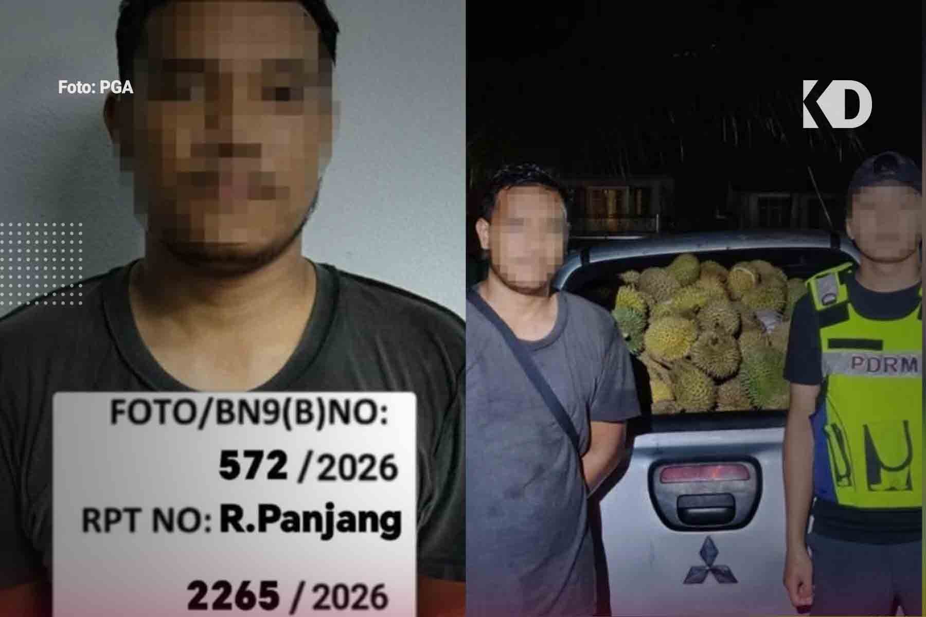 Guna Waze Cari Pangkalan Haram, Lelaki Kantoi Pertama Kali Cuba Seludup Durian