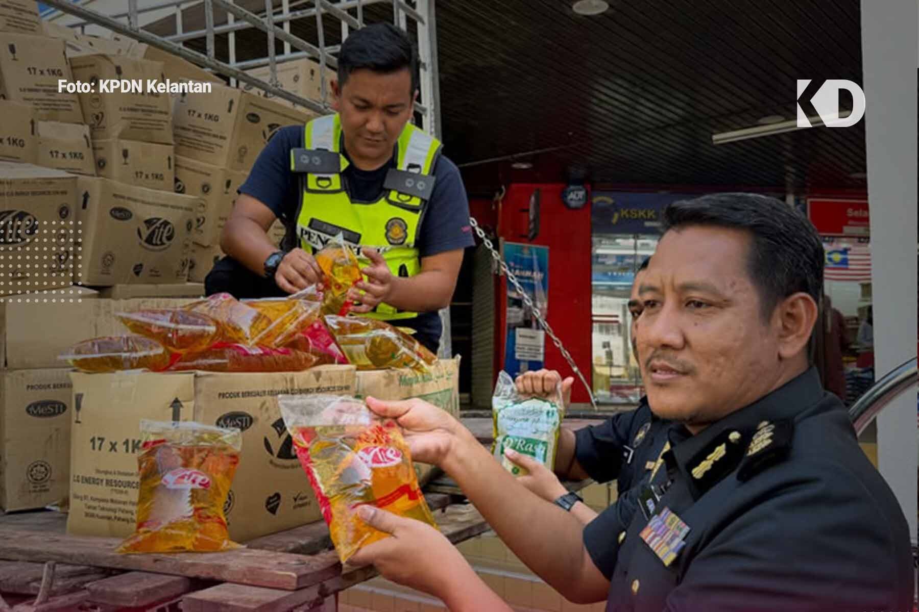 KPDN Kelantan Gagalkan Cubaan Seludup Lebih 20 Tan Minyak Masak Ke Thailand