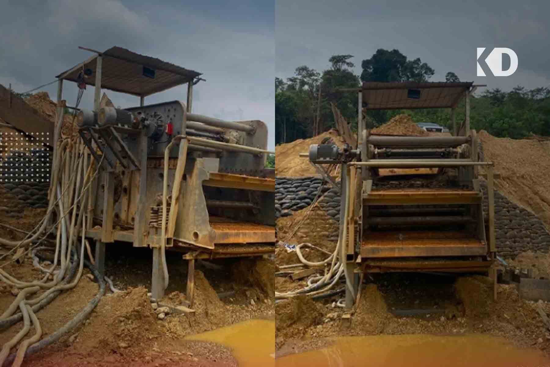 Lombong Haram Di Gua Musang Diserbu, Tujuh Jentera Bernilai RM4 Juta Disita