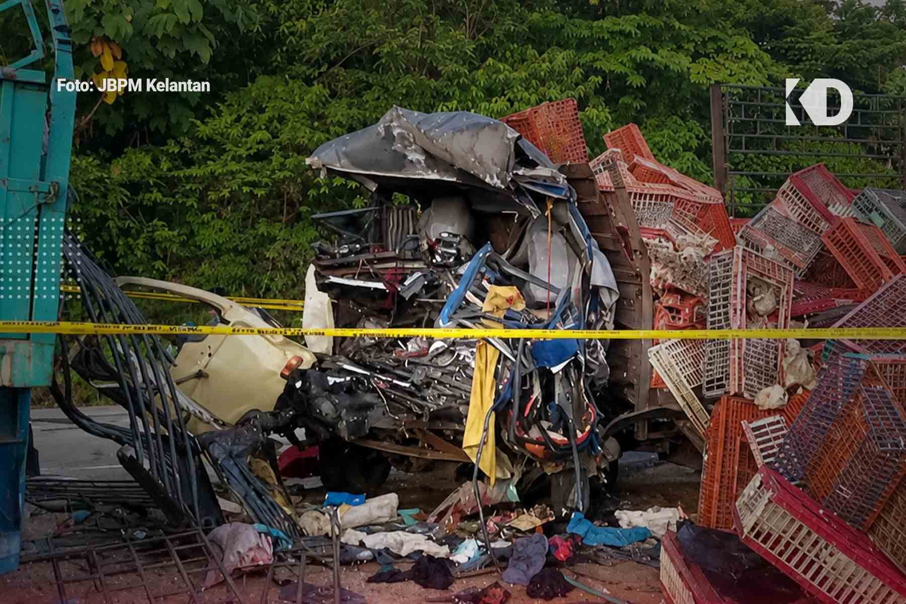 kemalangan lori ayam kelantan