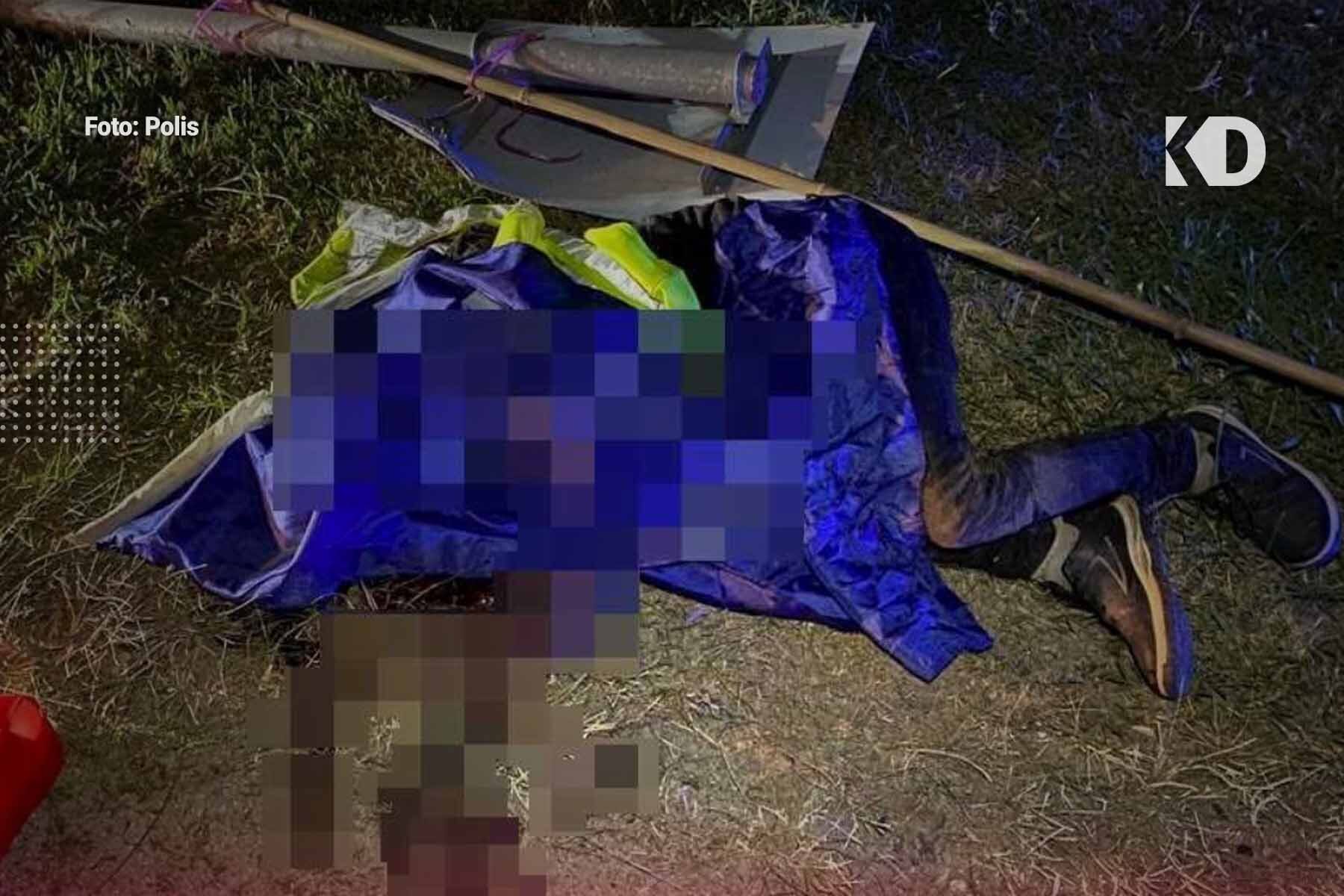 lelaki maut dilanggar lori ketika pasang bendera parti