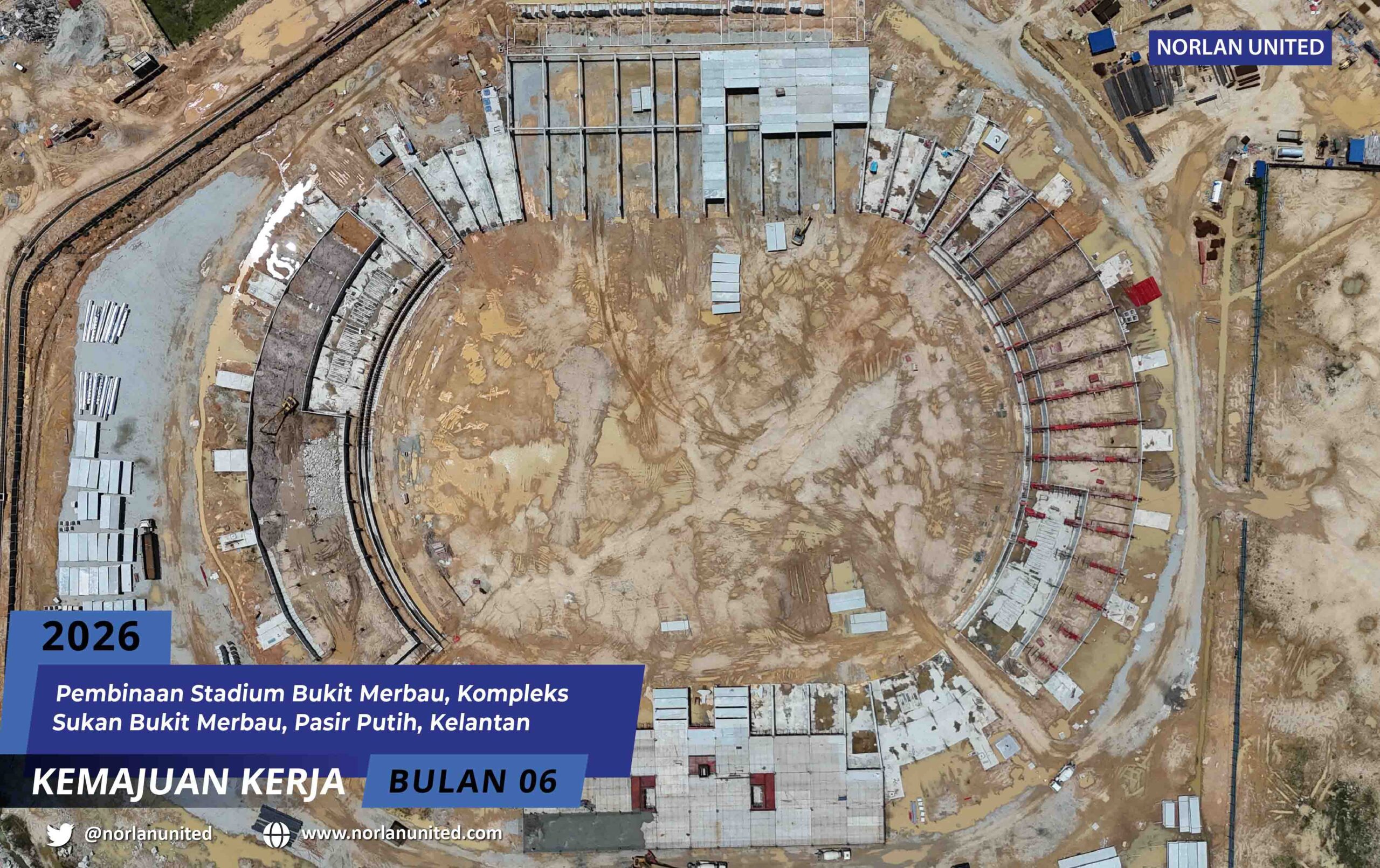 progress stadium bukit merbau kelantan bulan jun 2026