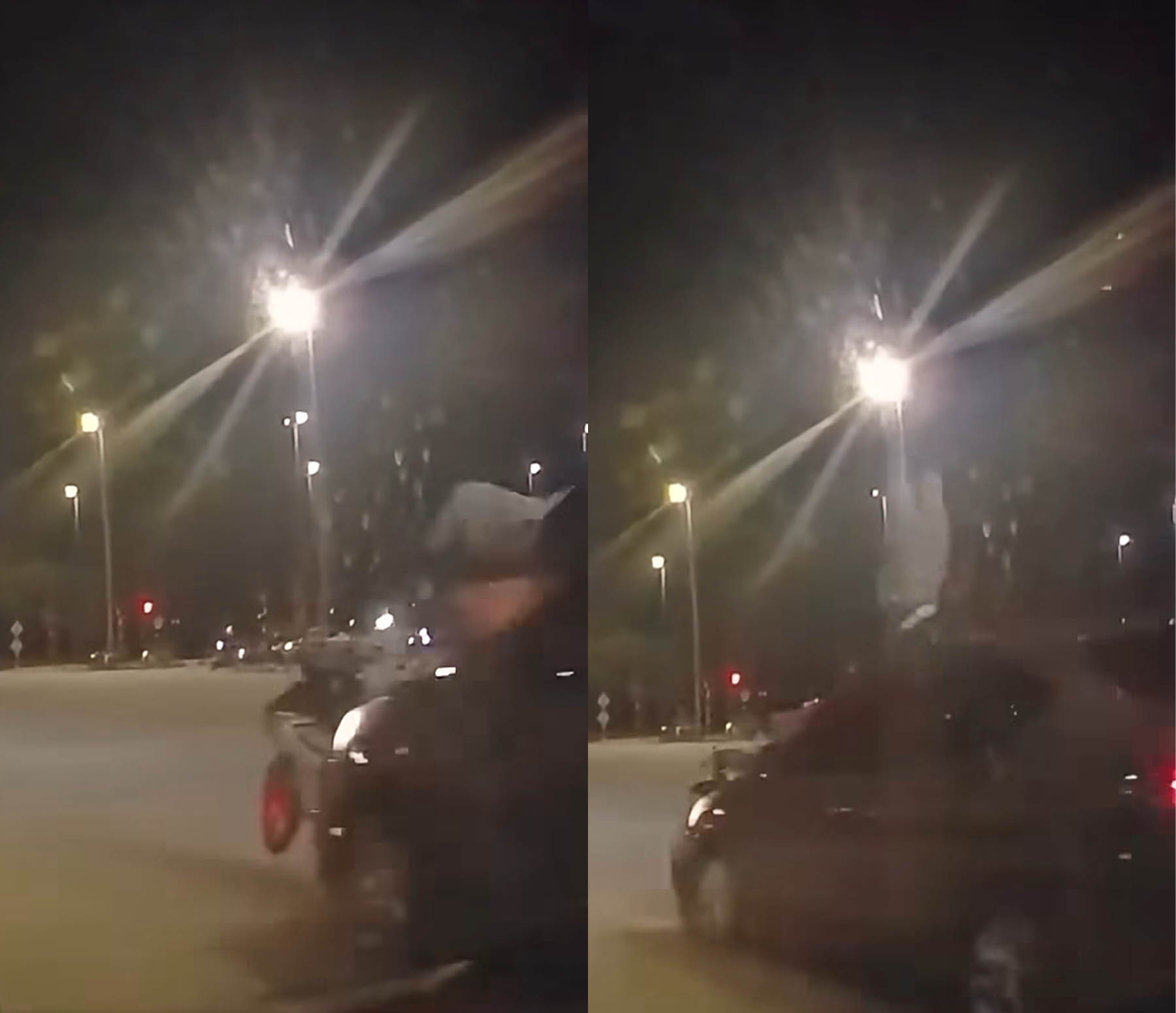 tangkap layar rakaman dashcam