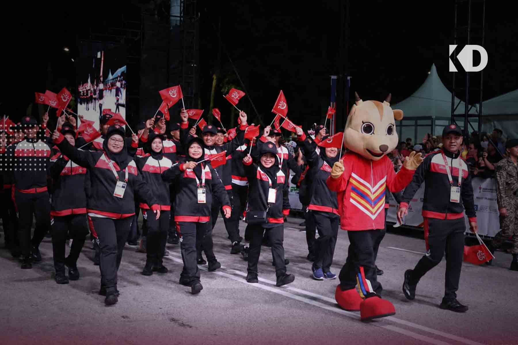 perbarisan kontinjen Kelantan SUKMA 2026