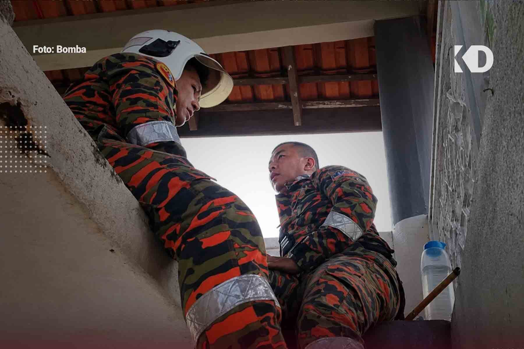 Pujukan Bomba Selamatkan Wanita di Kota Bharu