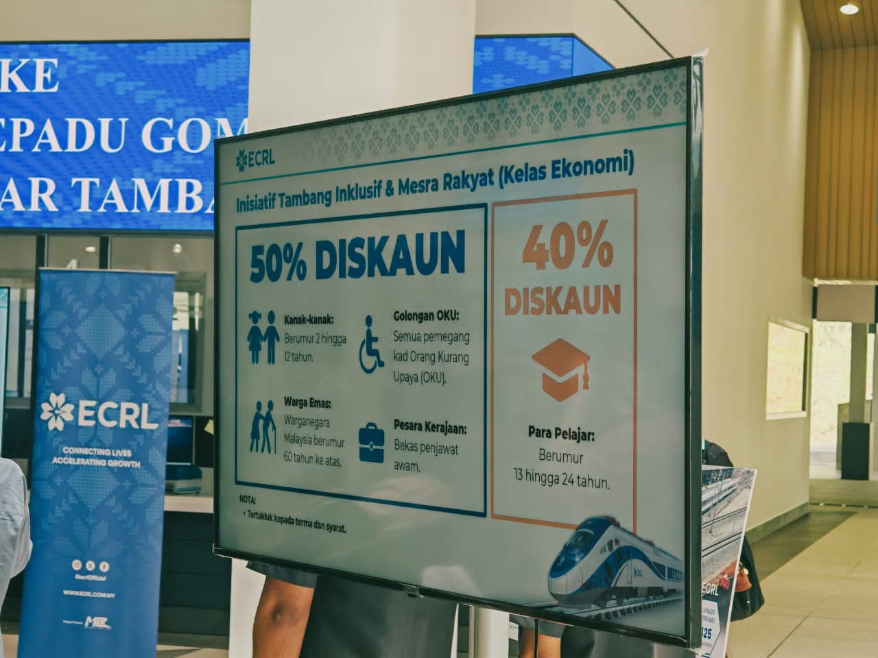 diskaun 50 peratus tiket ecrl